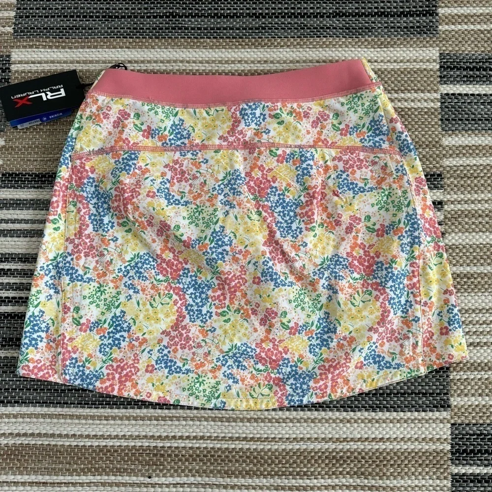 RLX Ralph Lauren Floral Golf Skort Pull On‎ Size Large